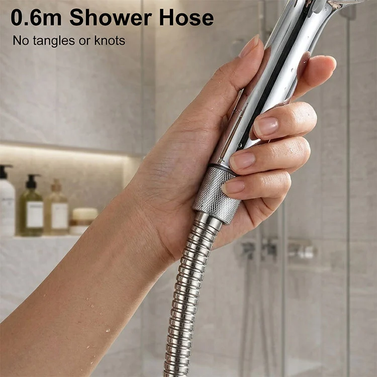 0.6m Reinforced 201 Stainless Steel Shower Hose