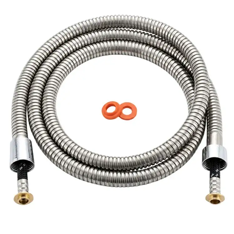 Double Lock Polished 1.5m 201 SS Braided Hose