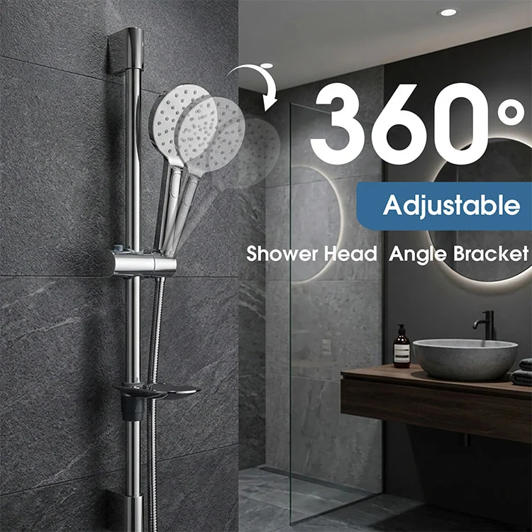 Stainless Steel Short Shower Sliding Bar Set with Hose