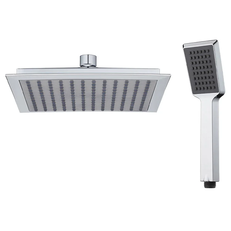 ABS Square Single Function Rainfall Shower Head Set