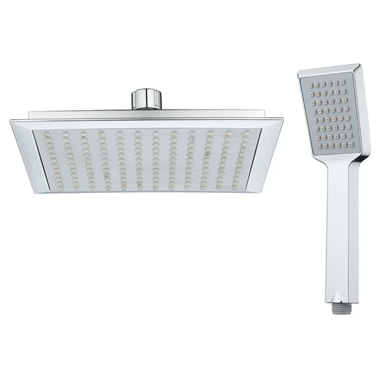 ABS Square Single Function Rainfall Shower Head Set