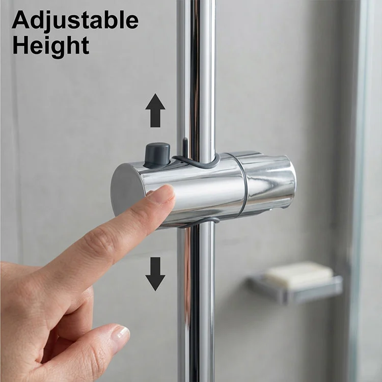 201/304 Wall Mounted Sliding Bar Adjustable Shower Lift Rod