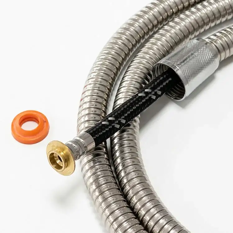 Double Lock Polished 1.5m 201 SS Braided Hose