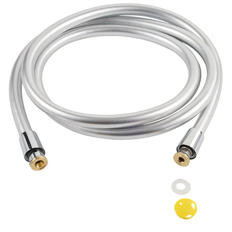 Shiny Silver G1/2 Bathroom Explosion-Proof PVC Shower Hose